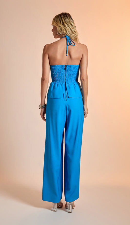 Macacão Eleine Azul