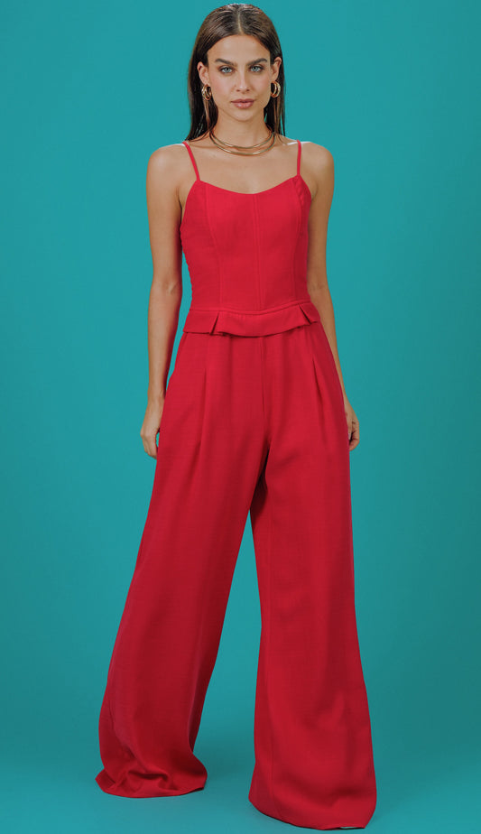 Macacão Grécia Cereja