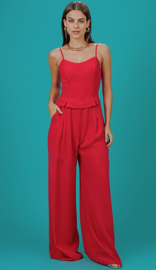 Macacão Grécia Cereja