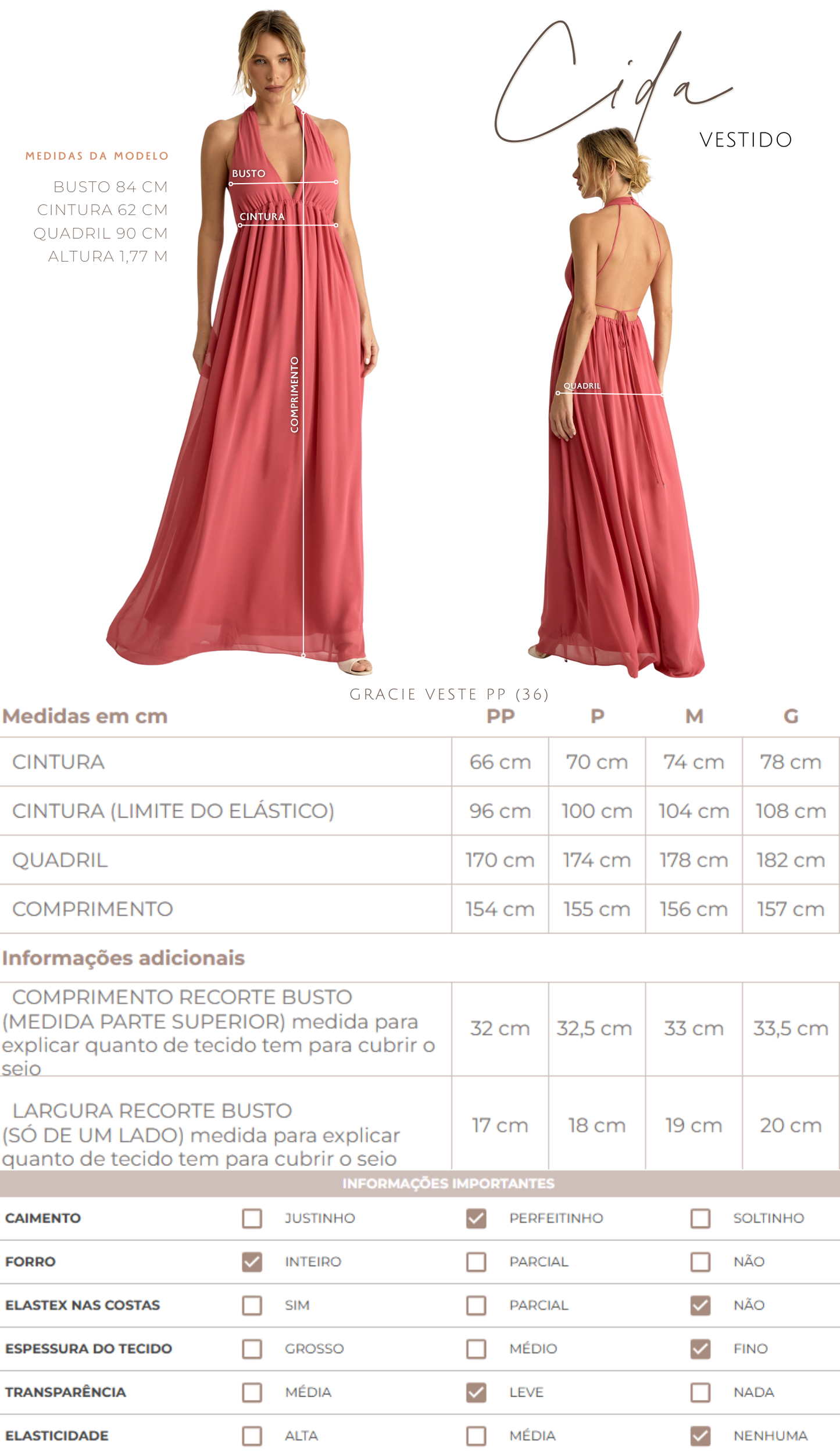 Vestido Cida Cereja