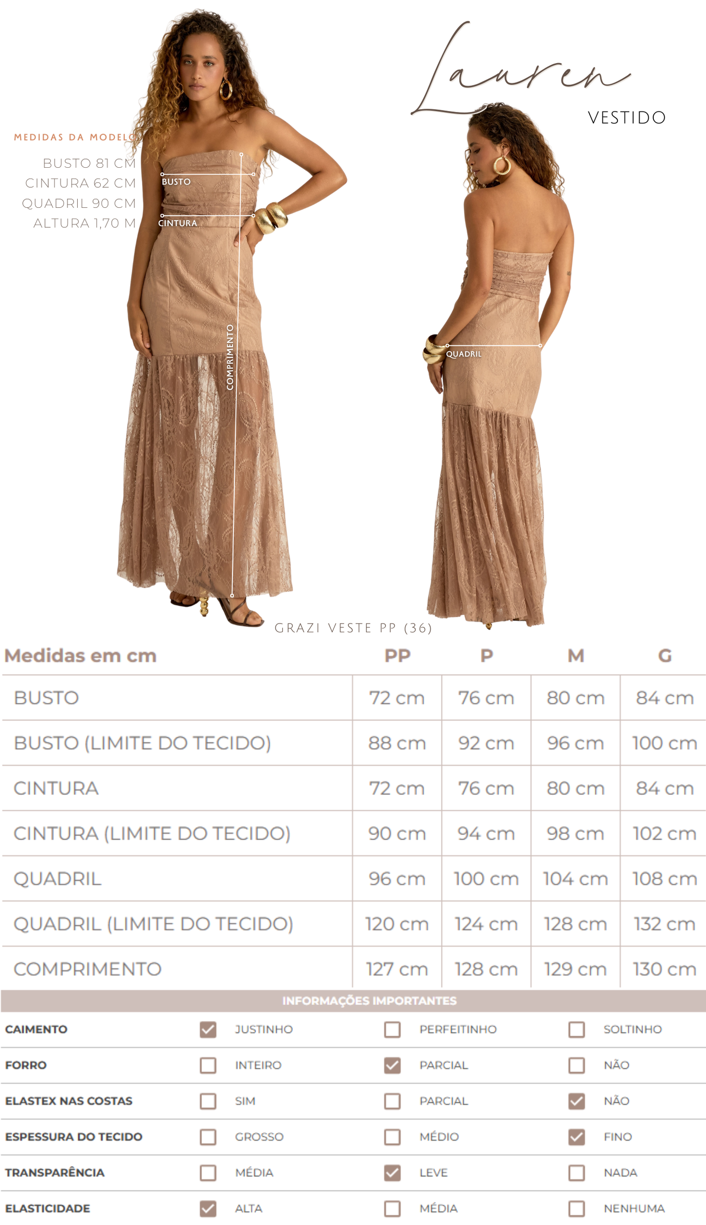 Vestido Lauren Chantilly