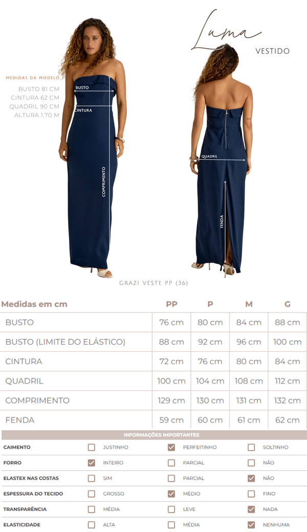 Vestido Longo em Linho Luma | Laguna