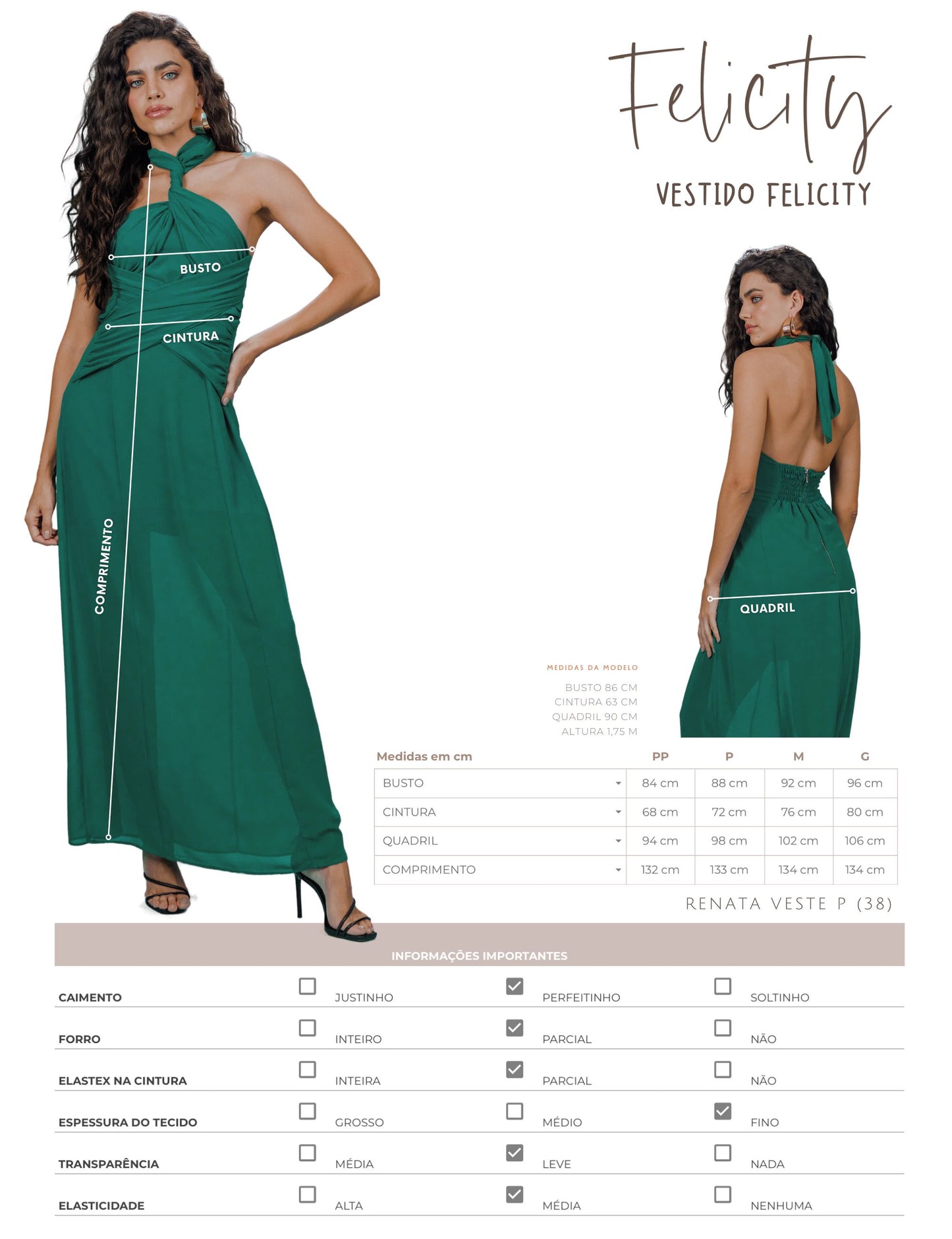Vestido Felicity Cereja