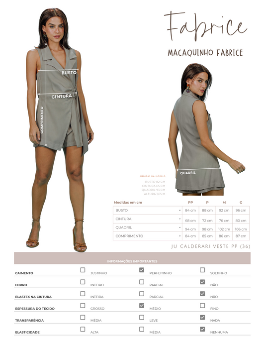 Macaquinho Fabrice Magenta