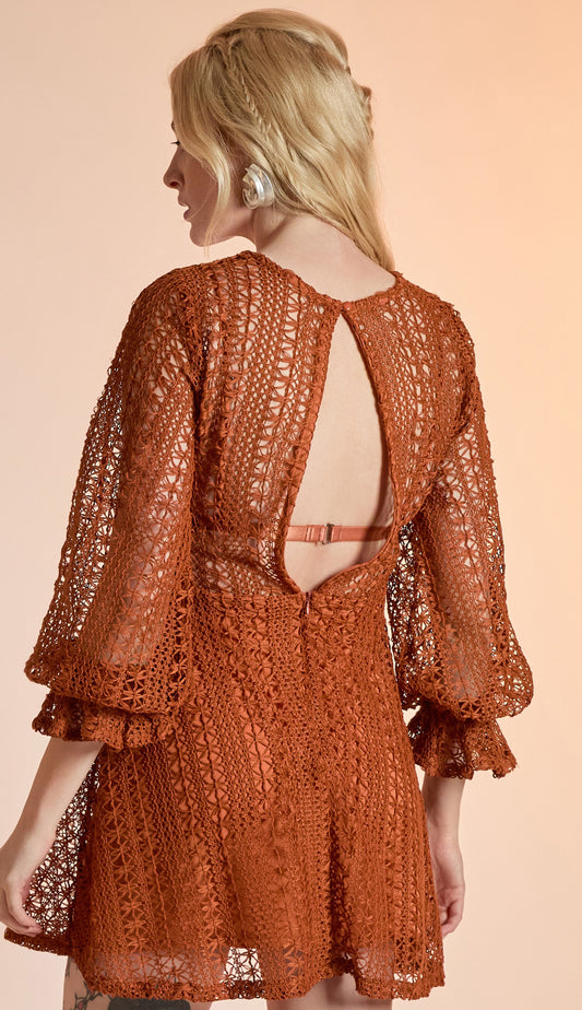 Vestido Nadiene Caramelo