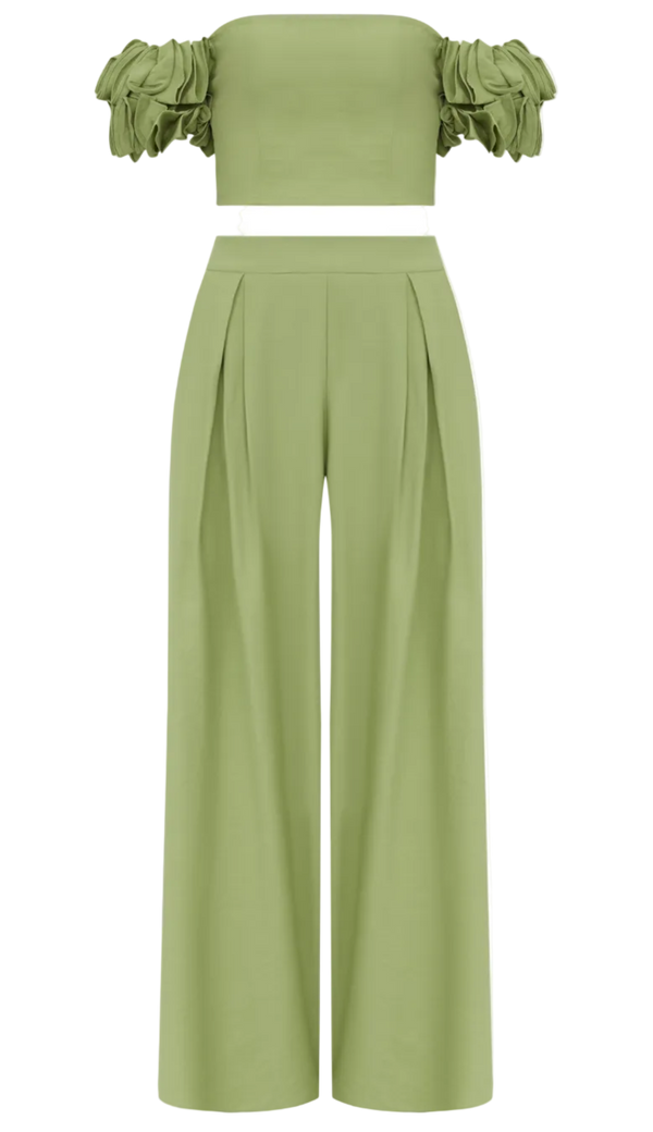 Conjunto Sarja de Alfaiataria Nala Verde | Laguna