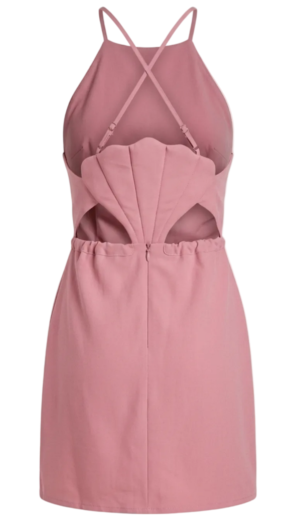 Vestido Curto em Linho Olinda Rosa | Laguna