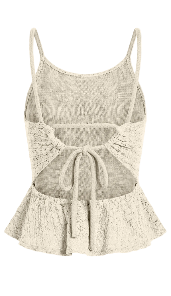 Blusa em Malha Tricô Paloma Off White | Laguna