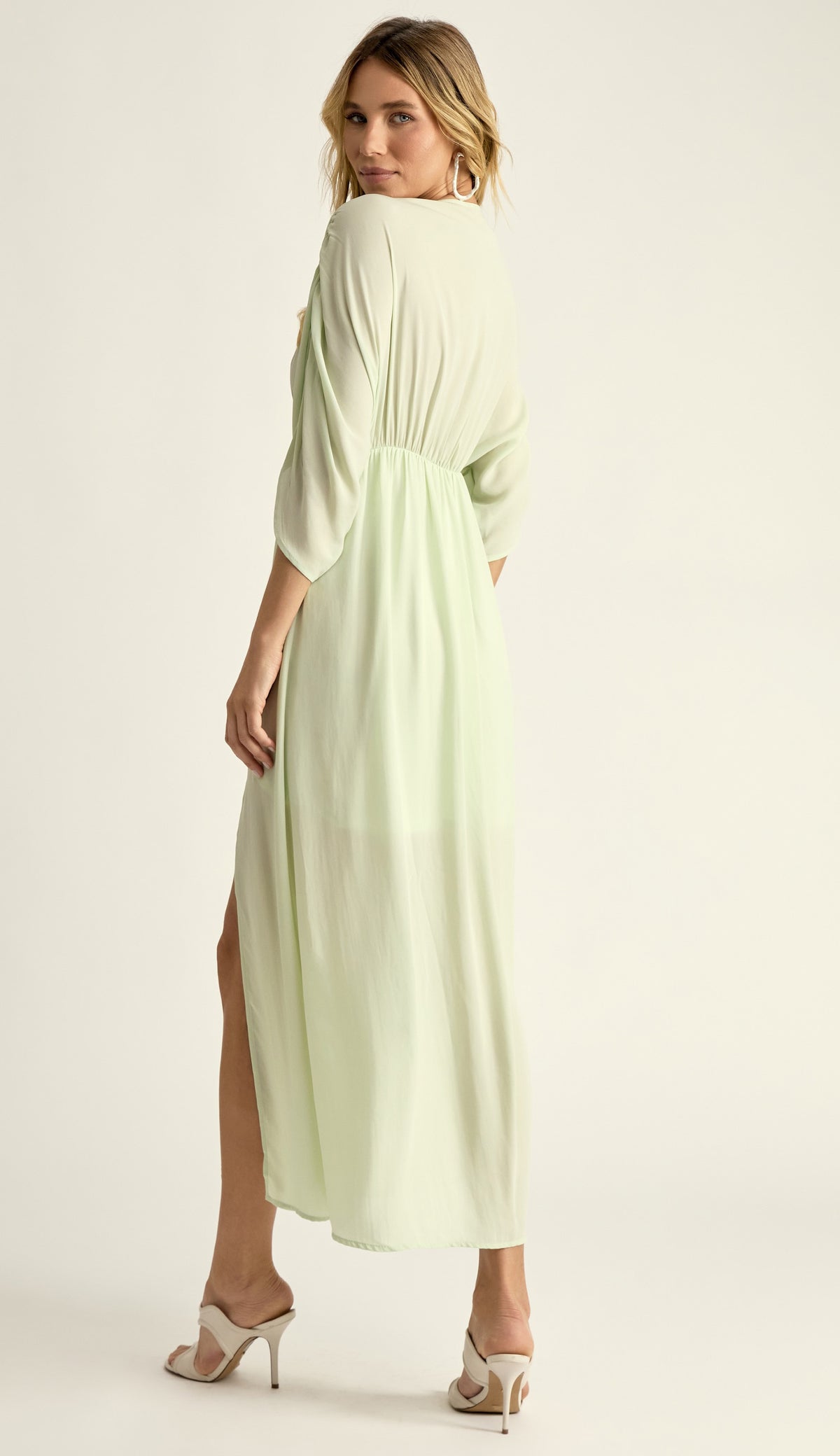 Vestido Crepe Pandora Verde| Laguna