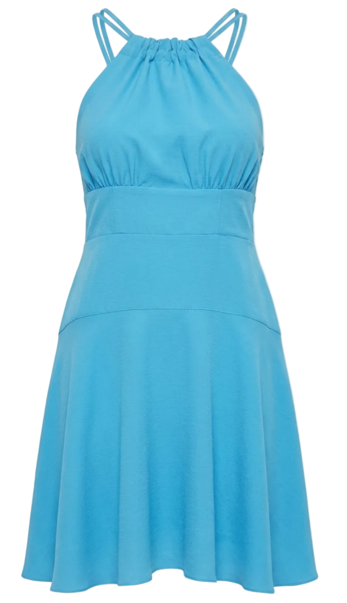 Vestido Curto Crepe Persa Azul | Laguna