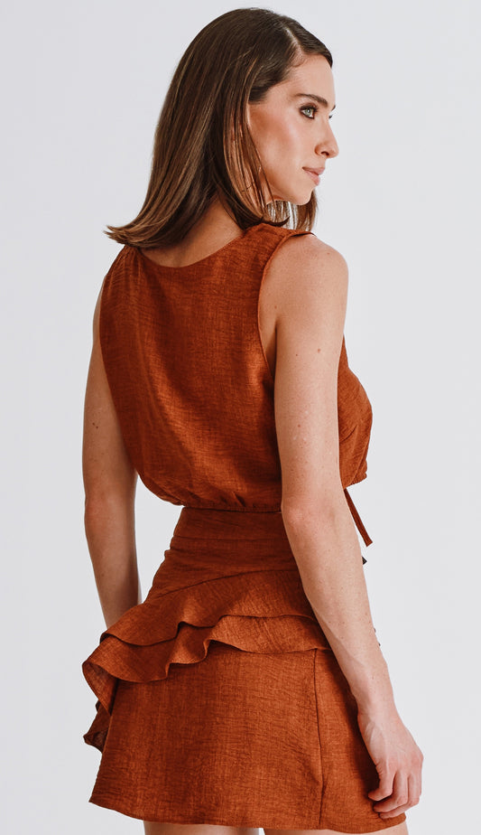 Conjunto Polinésia Marrom