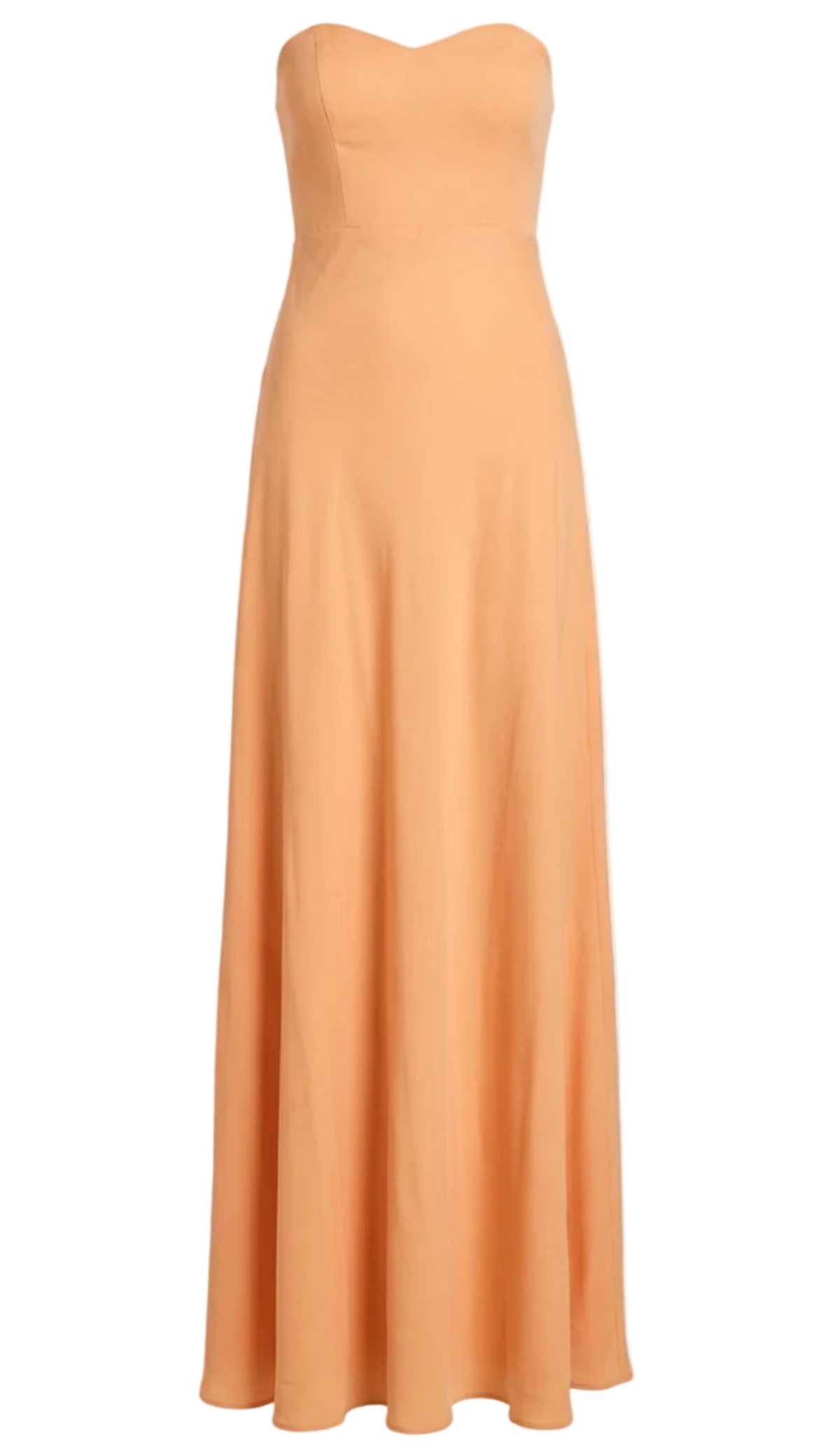 Vestido Longo Viscose Twill Priya Laranja | Laguna