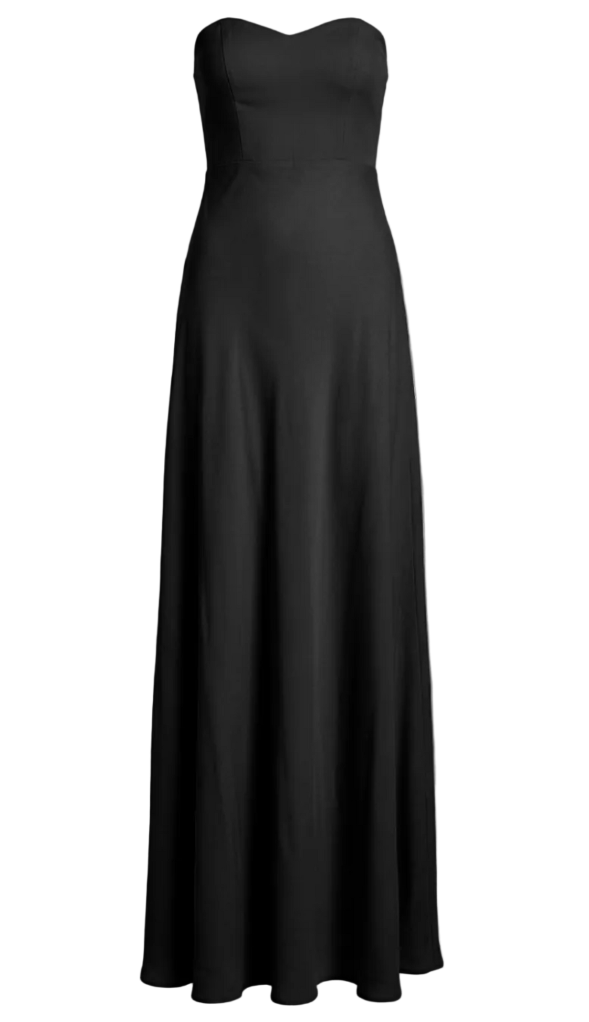 Vestido Longo Viscose Twill Priya Preto | Laguna
