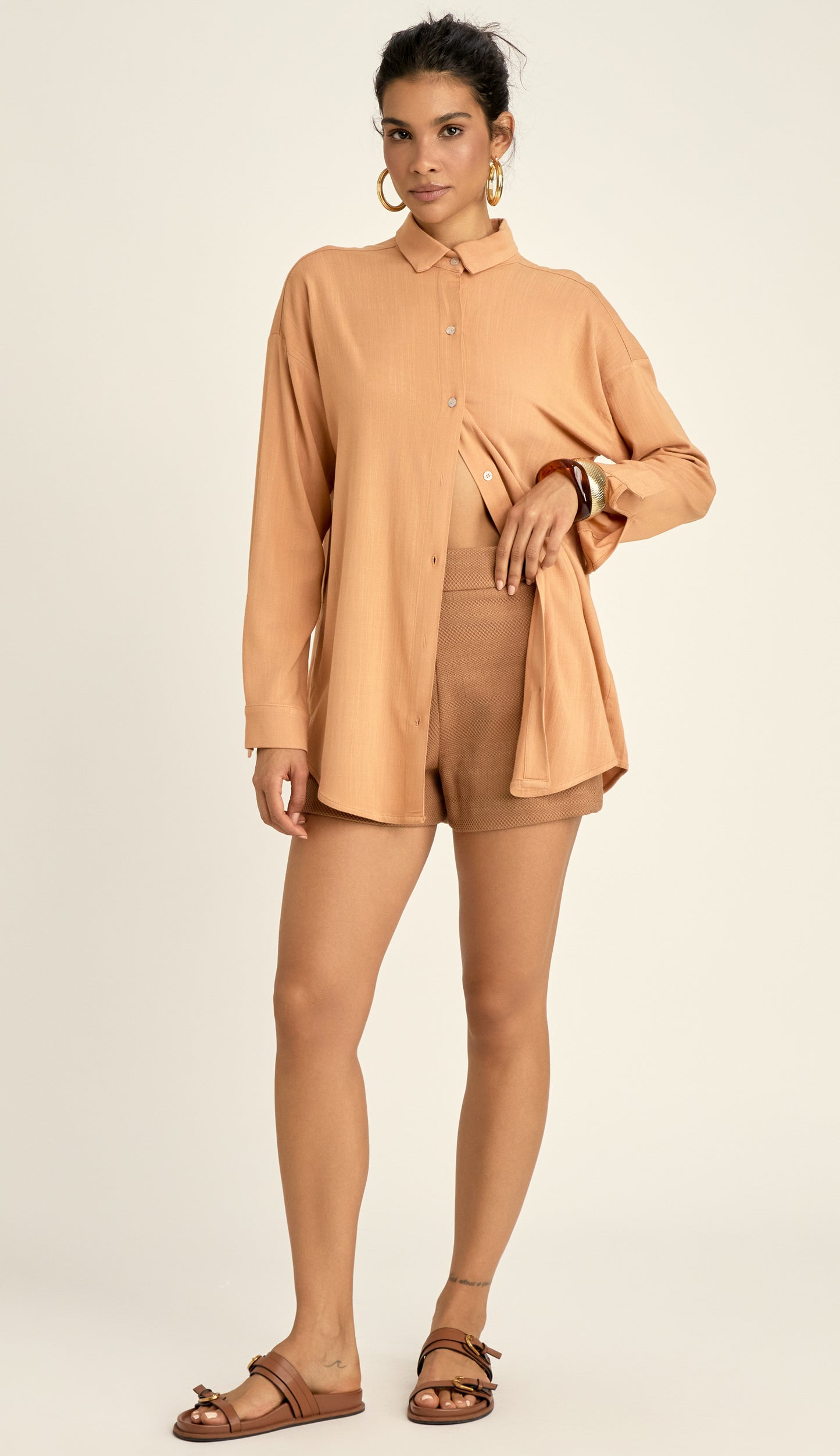Camisa Salinas Mocha