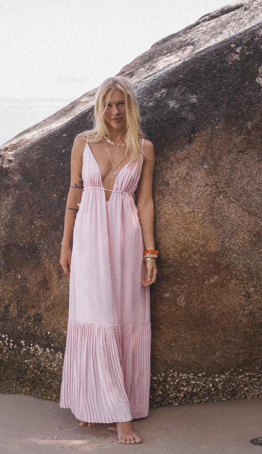 Vestido Arte Rosa