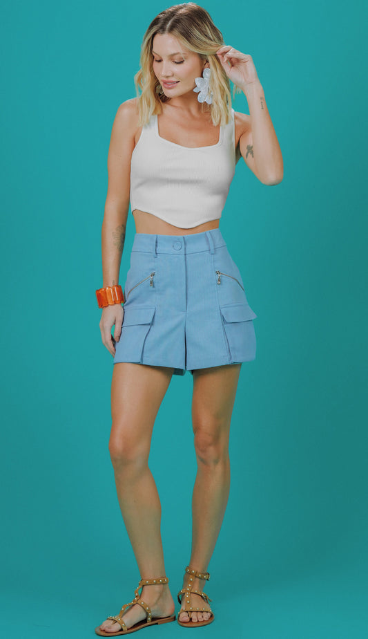Shorts Geralda Azul