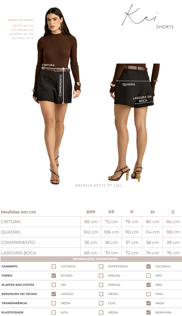 Shorts Alfaiataria Kai | Laguna