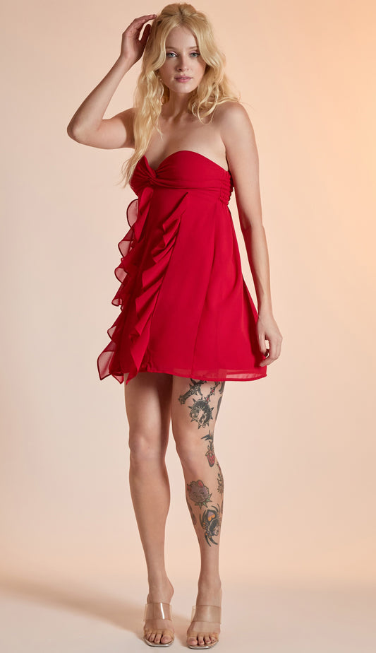 Vestido Talita Cereja