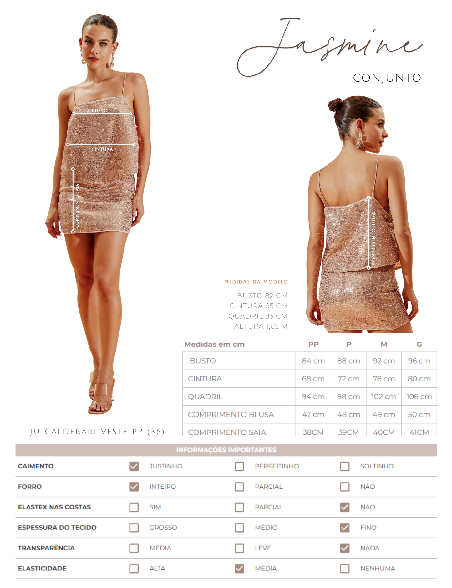 Conjunto Jasmine Rosa