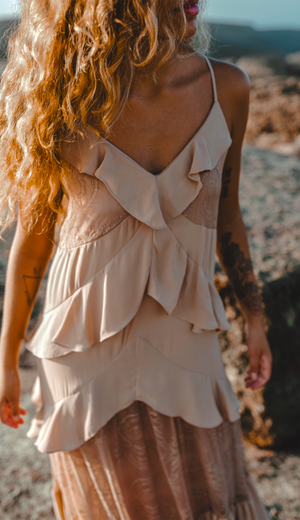 Vestido Constança Mocha