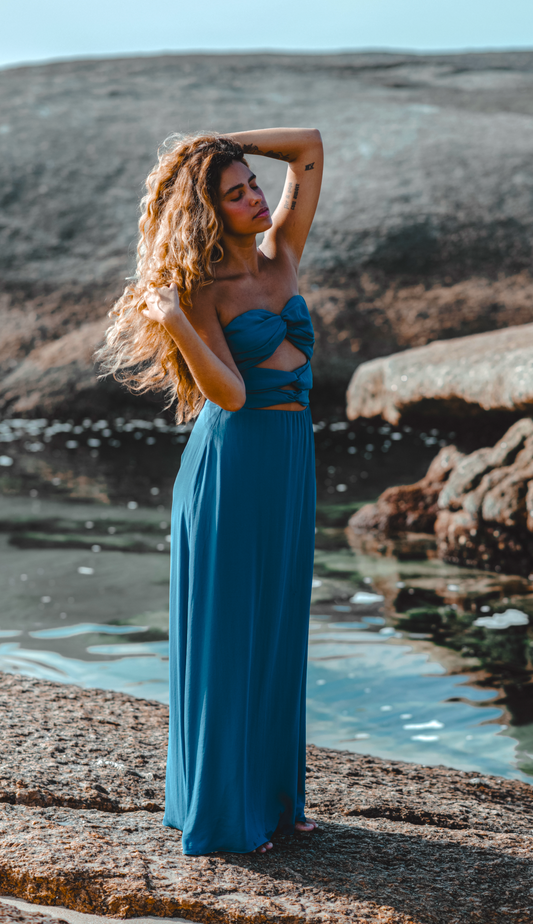 Vestido Carmela Azul