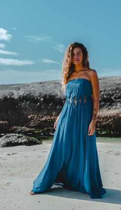 Vestido Celina Azul