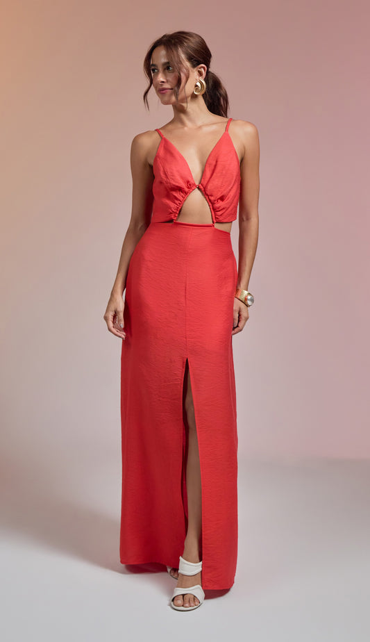 Vestido Val Cereja