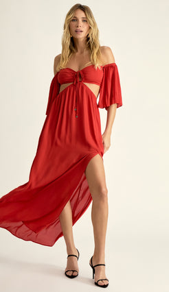 Vestido Aline Cereja