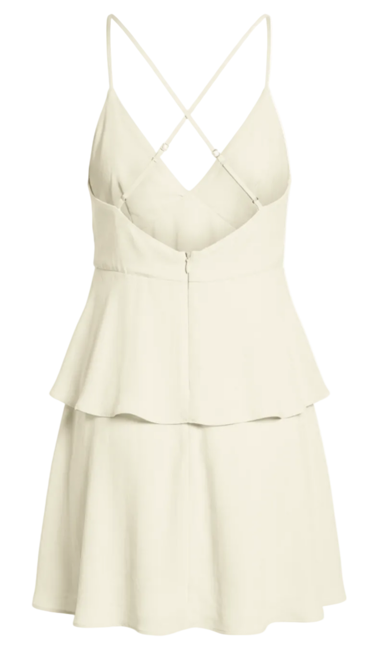 Vestido Curto Solto Crepe Elis Off White | Laguna