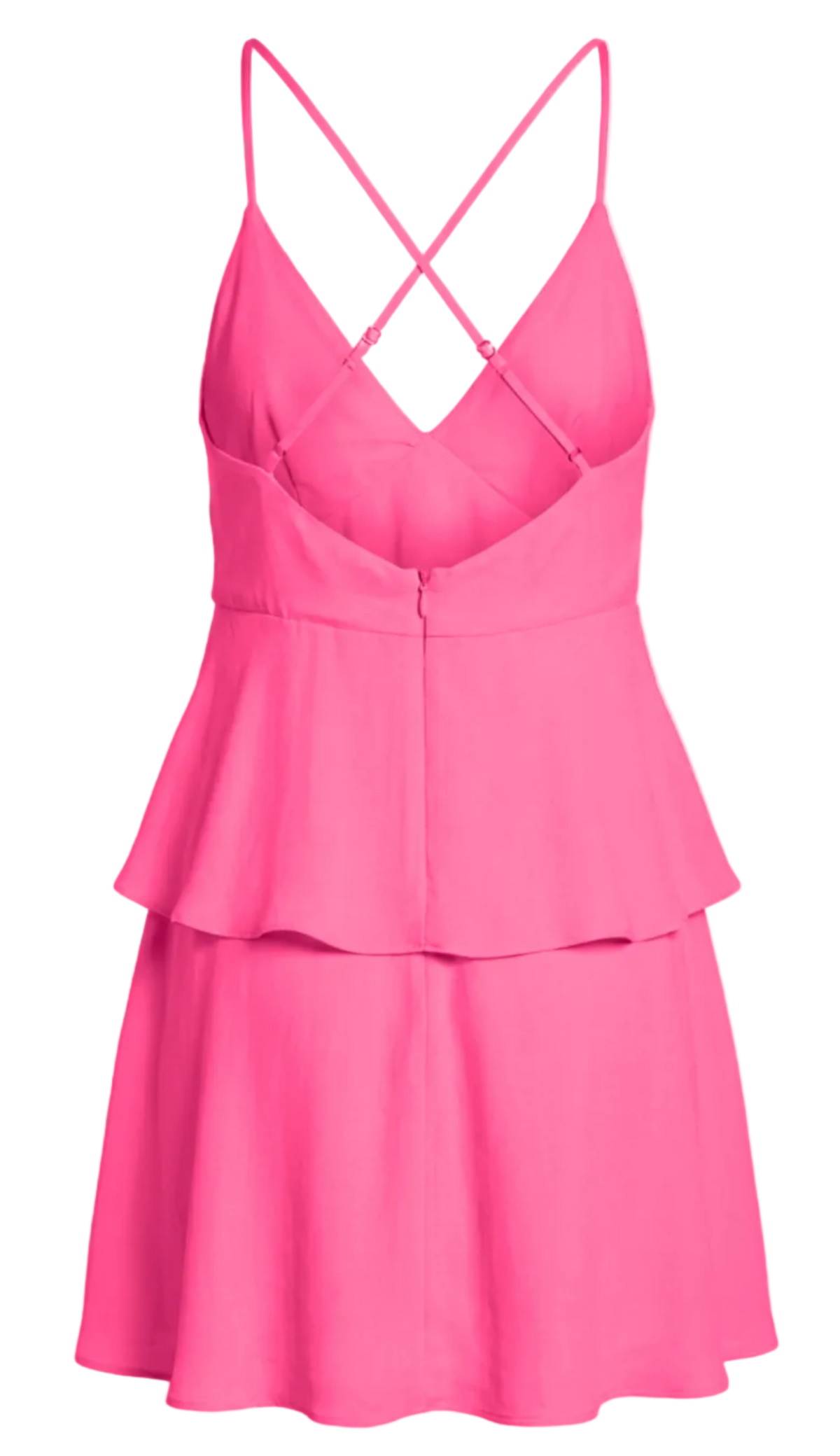 Vestido Curto Solto Crepe Elis Rosa | Laguna