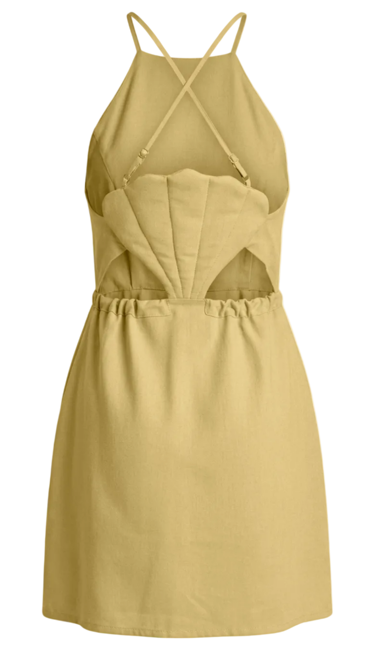 Vestido Curto em Linho Olinda Manteiga | Laguna