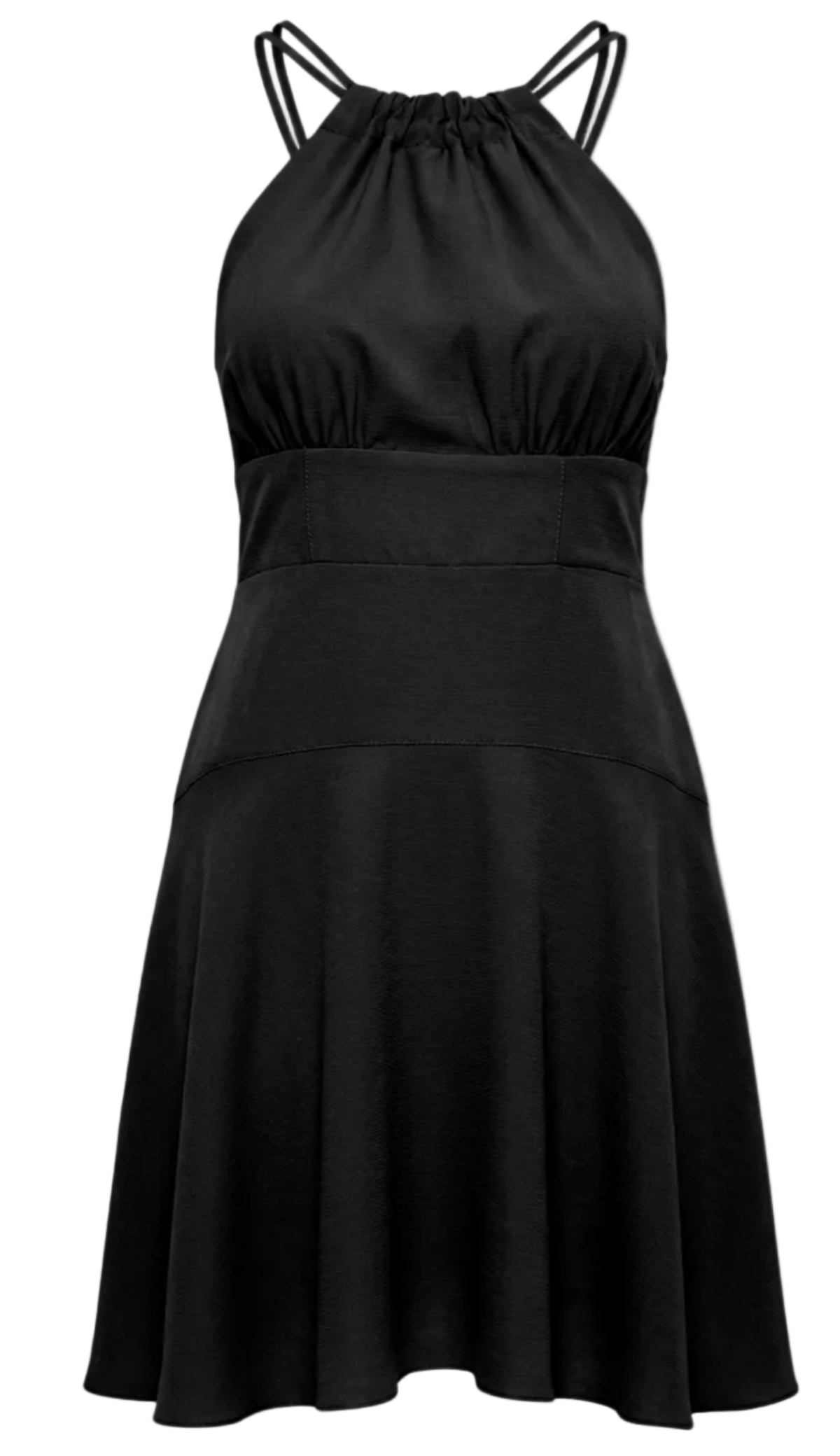 Vestido Curto Crepe Persa Preto | Laguna