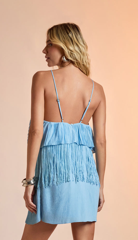 Vestido Floriana Azul