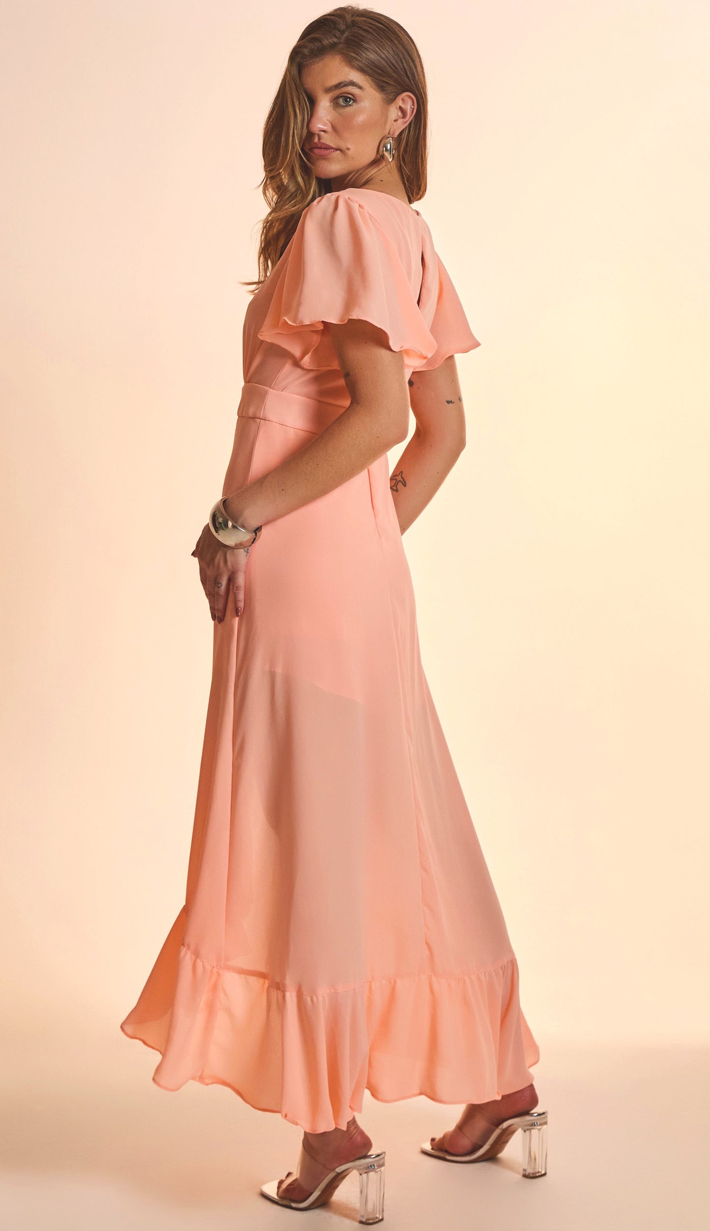 Vestido Frida Pêssego