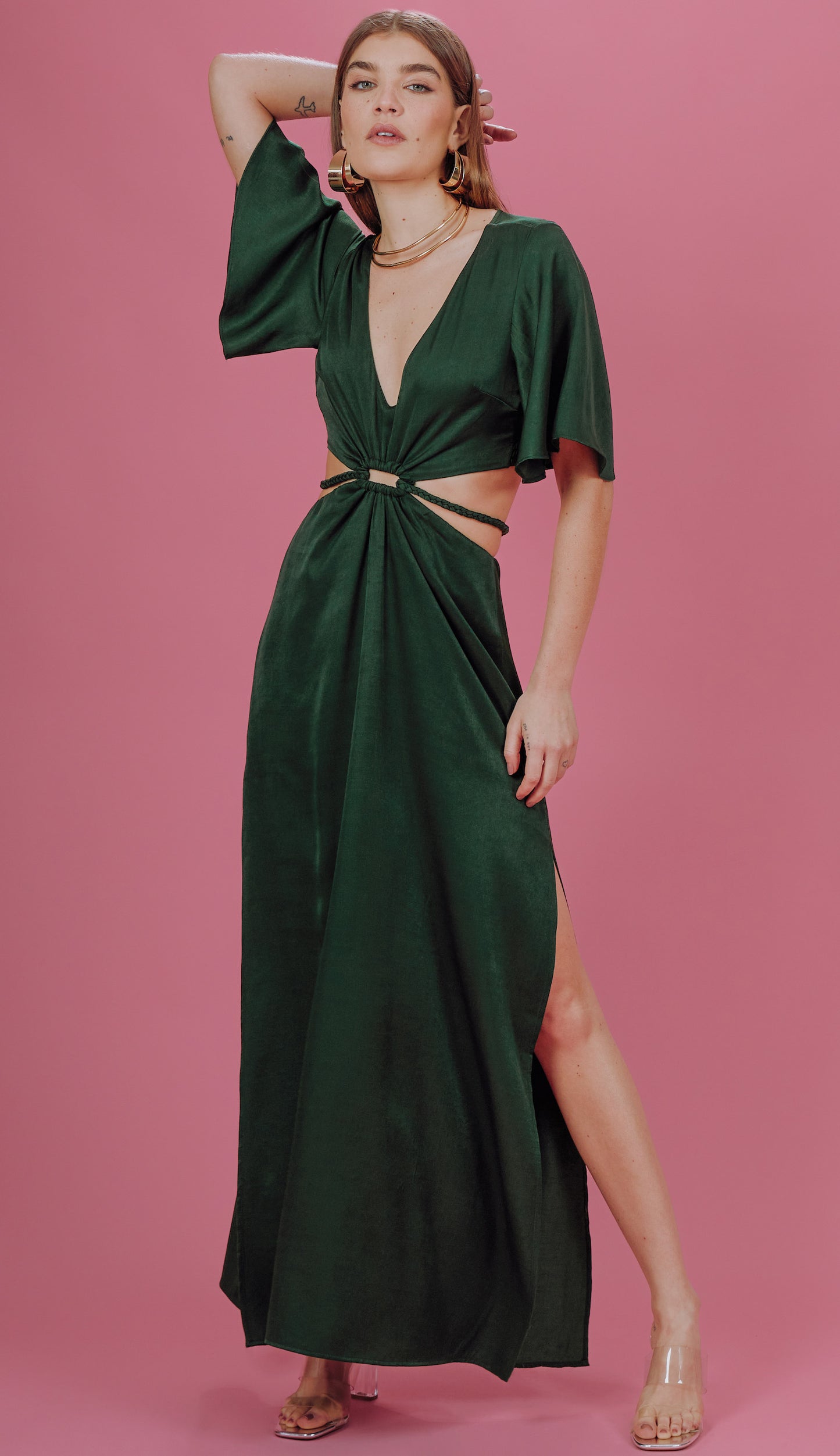 Vestido Melinda Militar