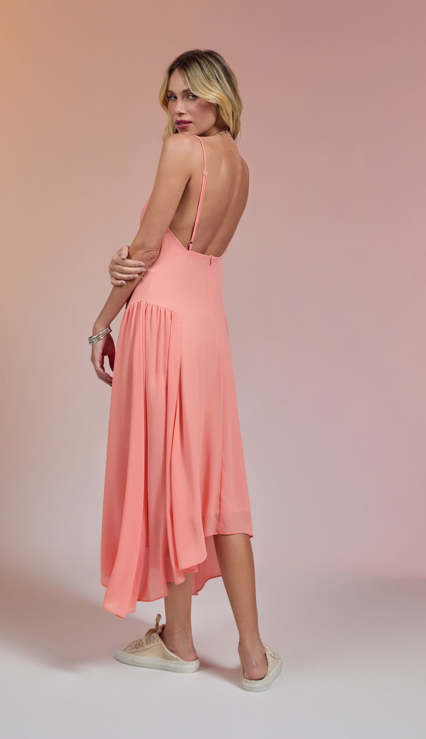 Vestido Melissa Pêssego