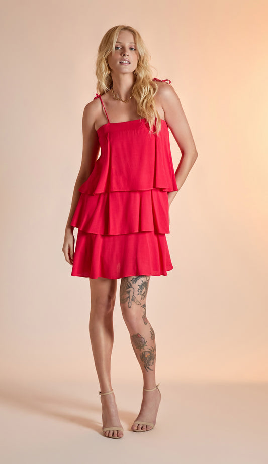 Vestido Sienna Cereja