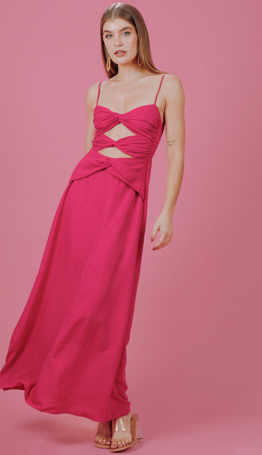 Vestido Donzela Magenta