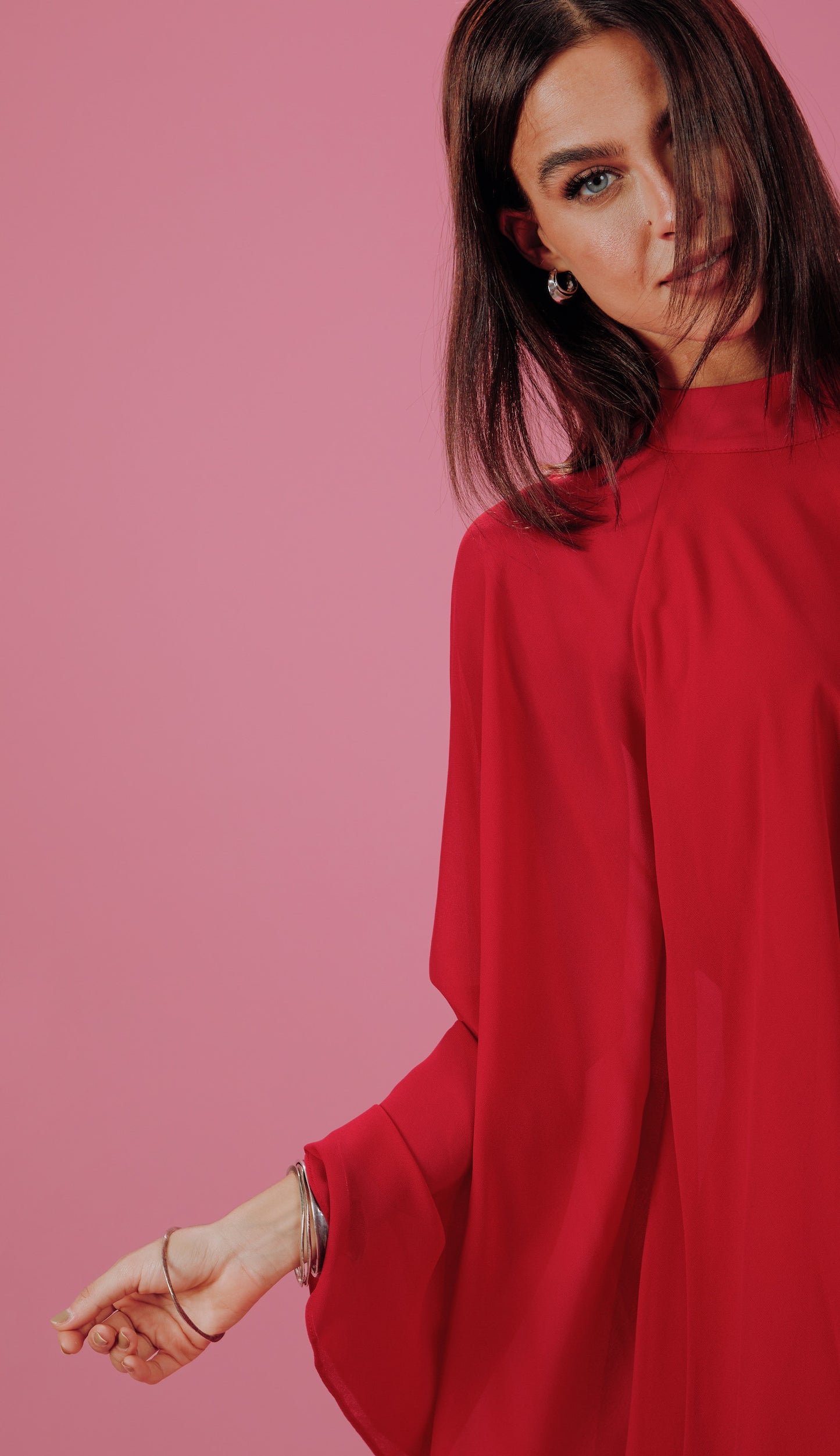 Vestido Estefani Cereja