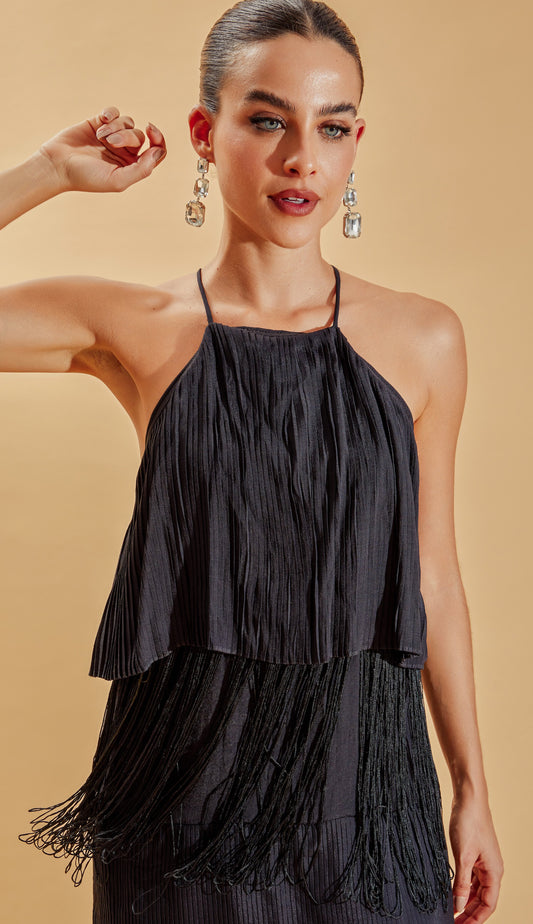 Vestido Floriana Preto