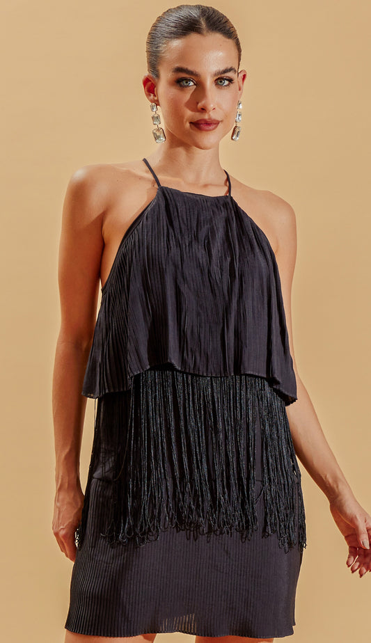 Vestido Floriana Preto