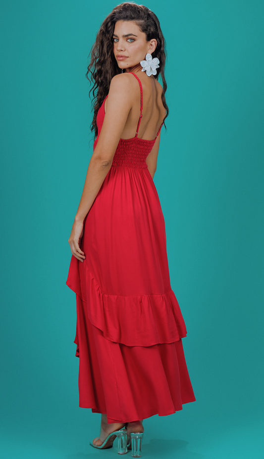 Vestido Fulvia Cereja