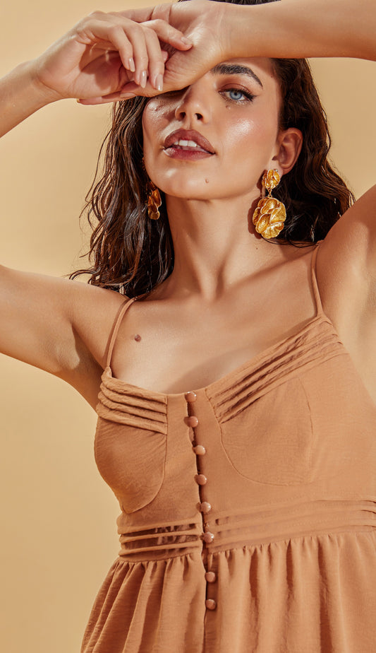 Vestido Jurema Caramelo