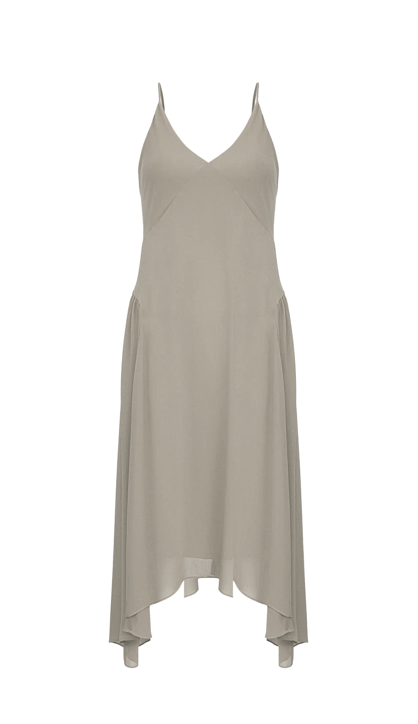 Vestido Melissa Cinza