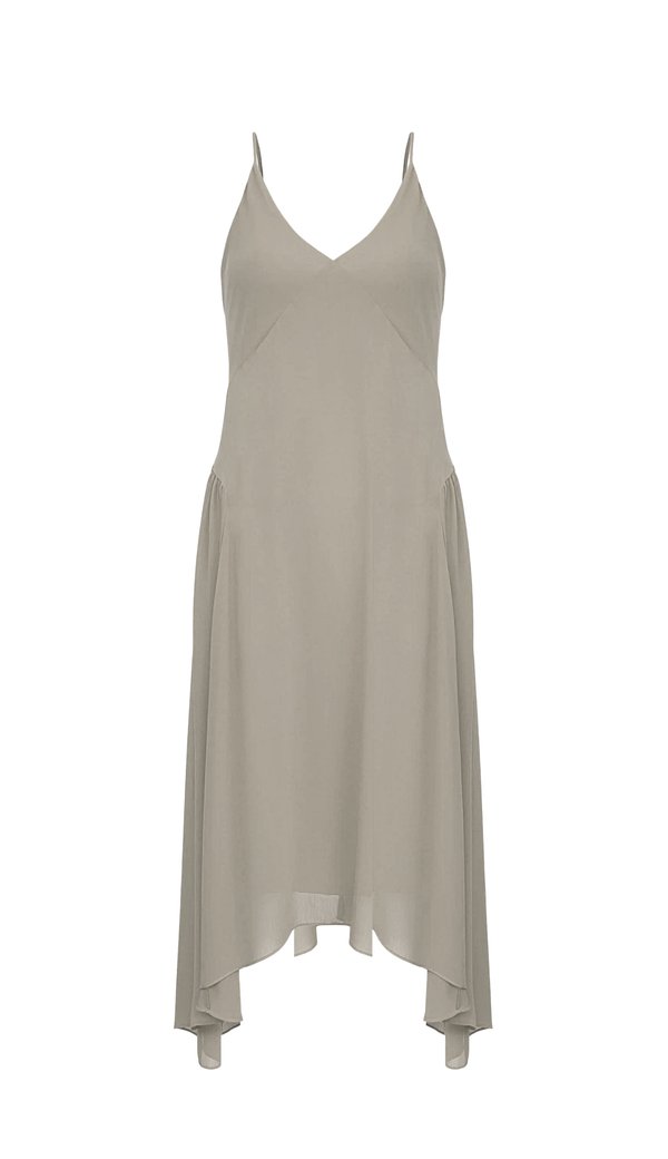 Vestido Melissa Cinza