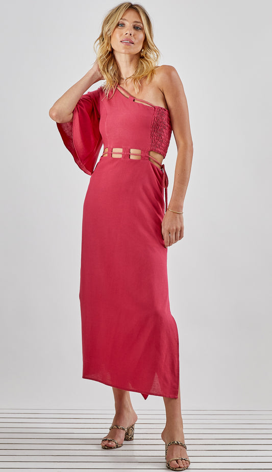 Vestido Oceania Hibisco