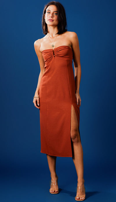 Vestido Tailândia Caramelo