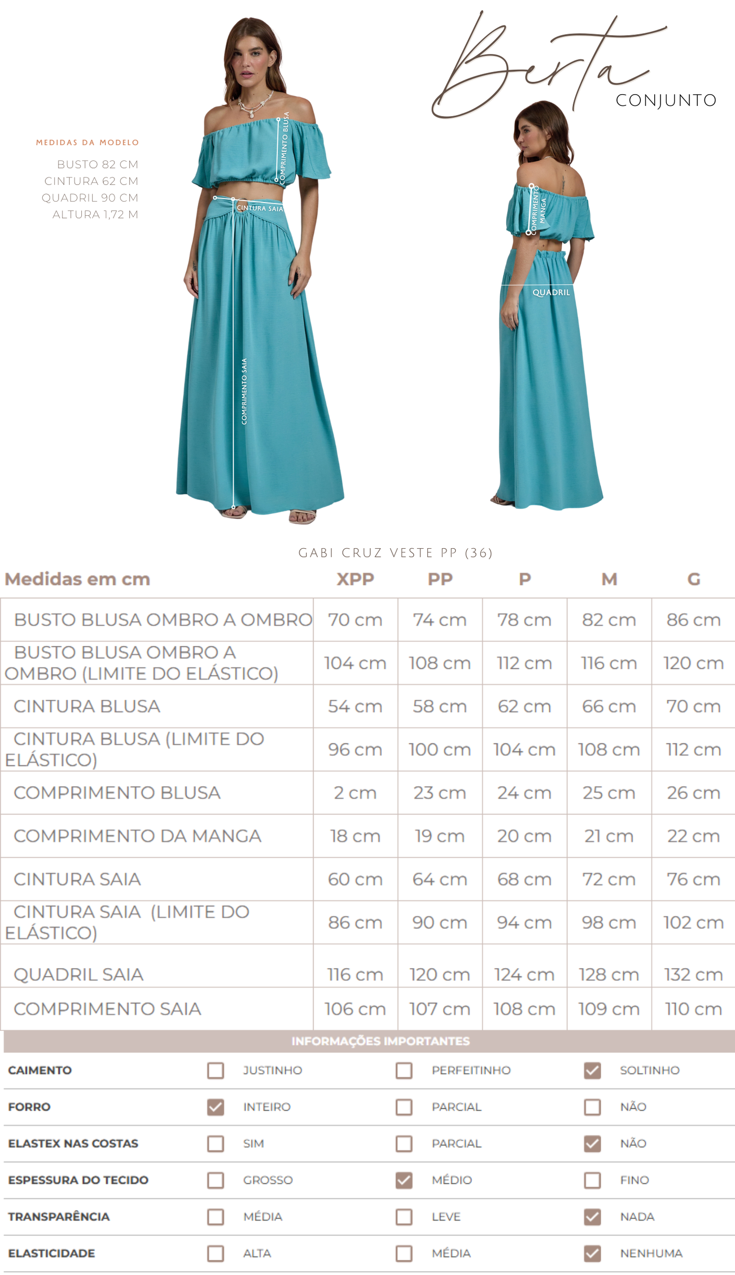Conjunto Berta Chantilly