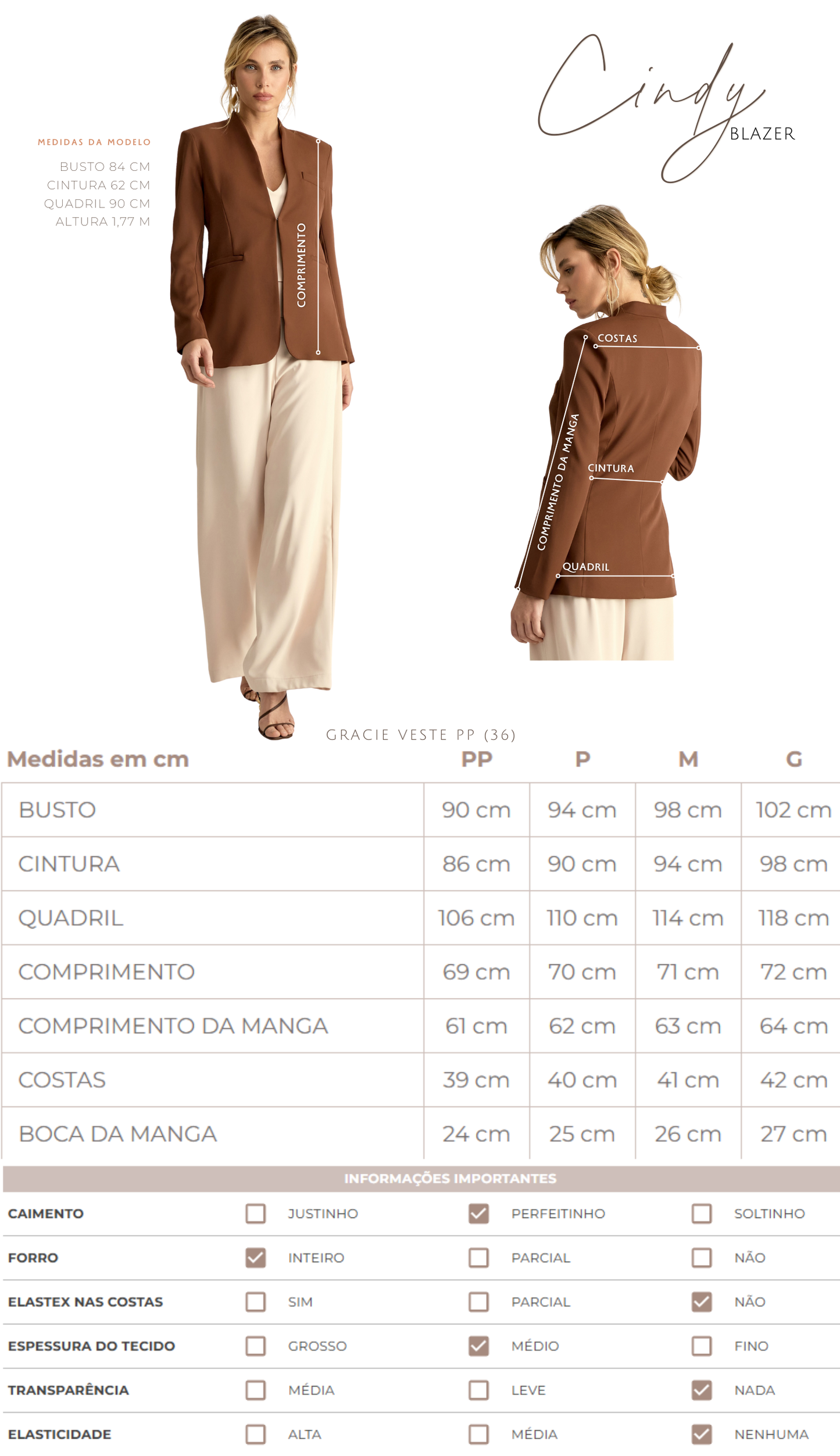 Blazer Cindy Café
