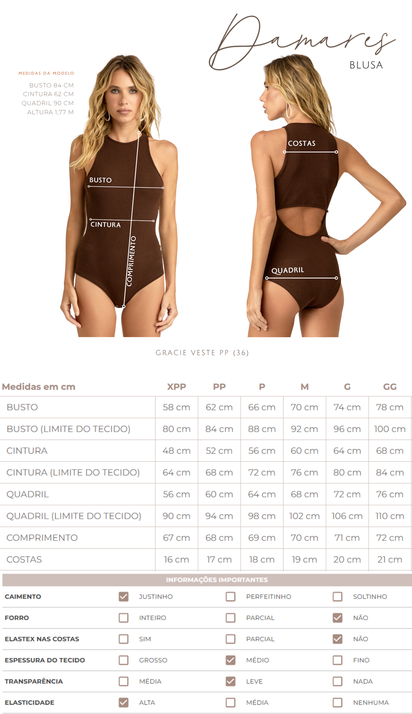 Body Malha Canelada Damares | Laguna